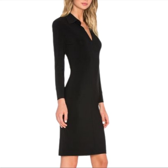 NORMA KAMALI Black Jersey Knit Dress - Picture 4 of 10